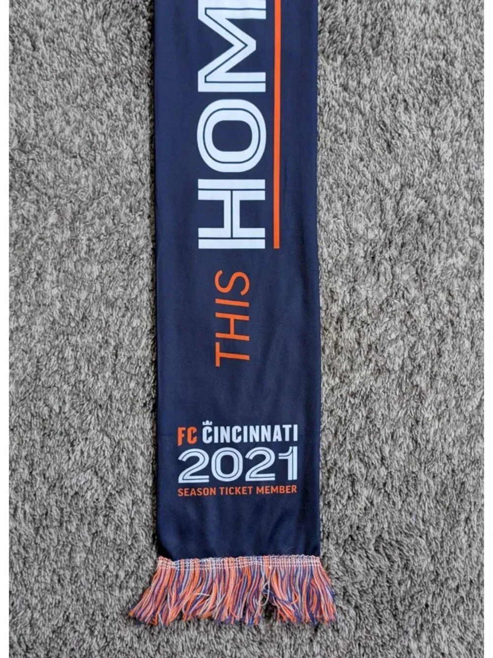 FC Cincinnati 2021 Inaugural Season Scarf This Home Needs It's Heart MLS Soccer